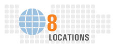 Works from any of our 8 global locations